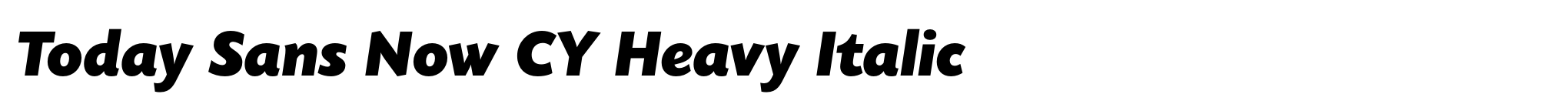 Today Sans Now CY Heavy Italic image